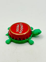 Fuller’s London Pride - Bottle Cap Magnet Turtle Shell Shocked Art