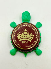 Stroh’s Beer - Bottle Cap Magnet Turtle (Copy) Shell Shocked Art