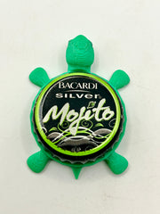 Bacardi Mojito - Bottle Cap Magnet Turtle Shell Shocked Art
