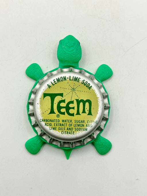 Teem (Vintage) - Bottle Cap Magnet Turtle Shell Shocked Art