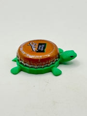 Minute Maid Splash - Bottle Cap Magnet Turtle Shell Shocked Art