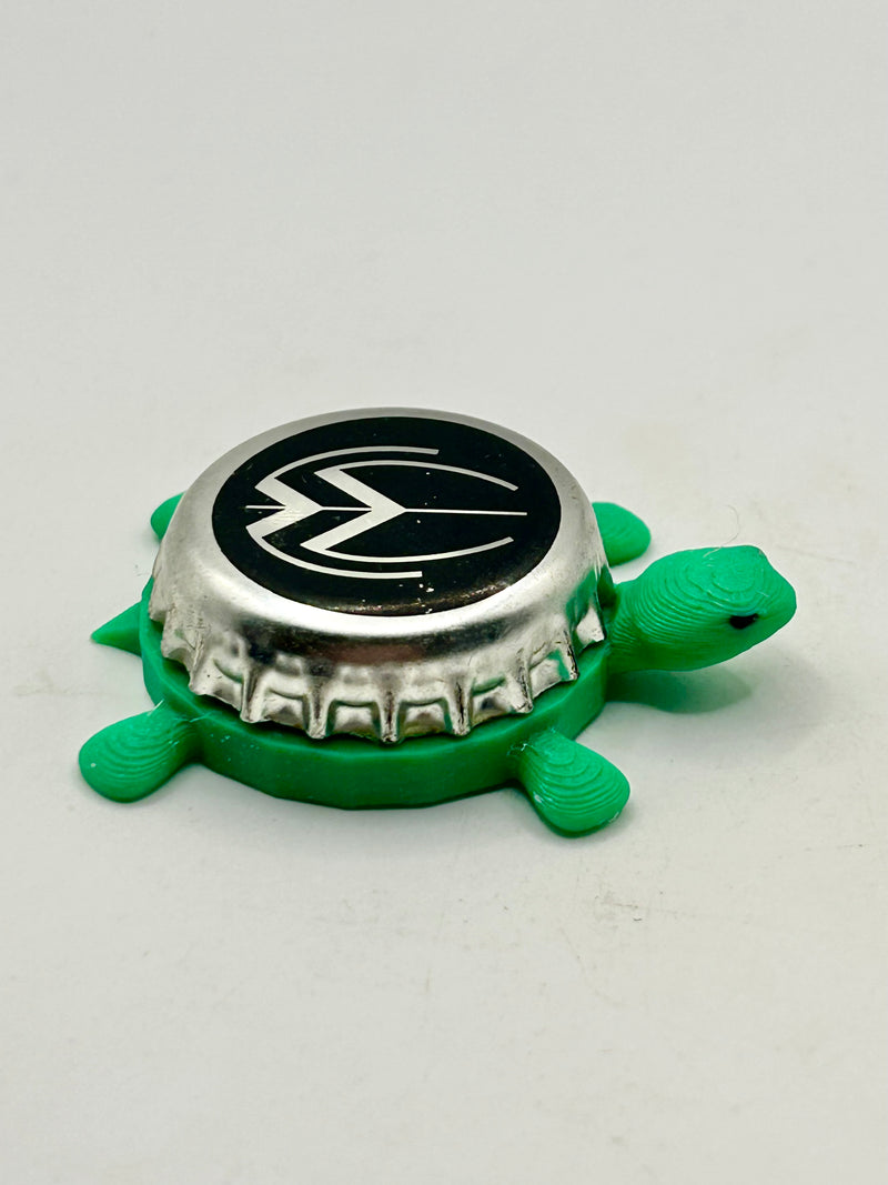 Williams Bros Brewing (Black) - Bottle Cap Magnet Turtle Shell Shocked Art