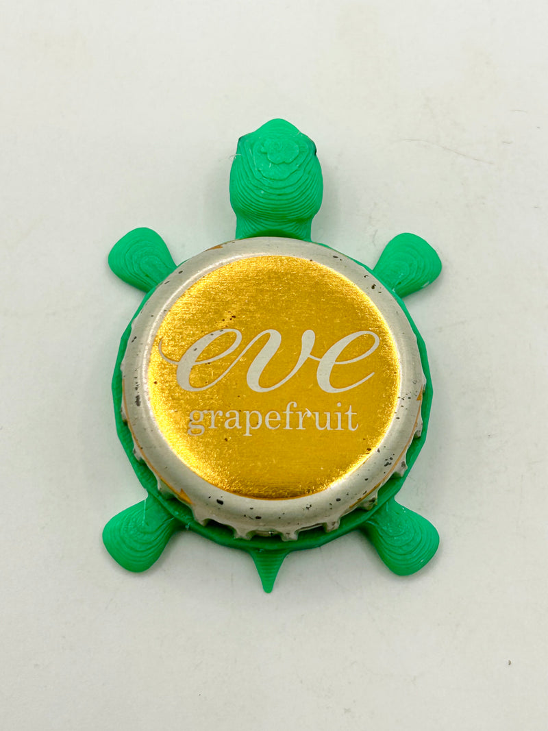 Eve Grapefruit (Russian Beer) - Bottle Cap Magnet Turtle Shell Shocked Art