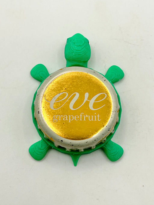 Eve Grapefruit (Russian Beer) - Bottle Cap Magnet Turtle Shell Shocked Art