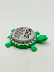 Sun Crest Root Beer - Bottle Cap Magnet Turtle Shell Shocked Art