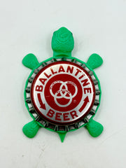 Ballantine Ale (Red & Silver) - Bottle Cap Magnet Turtle Shell Shocked Art