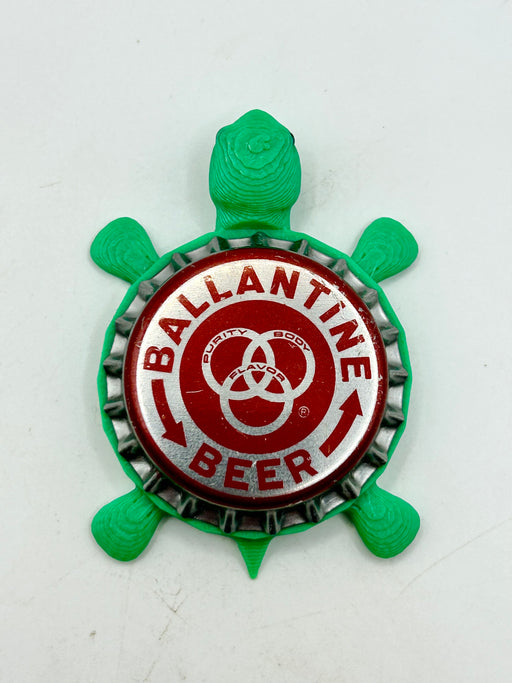 Ballantine Ale (Red & Silver) - Bottle Cap Magnet Turtle Shell Shocked Art