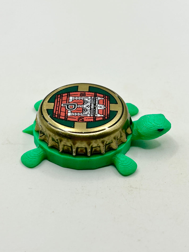 Plzensky Prazdroj (Red Barrel) - Bottle Cap Magnet Turtle Shell Shocked Art