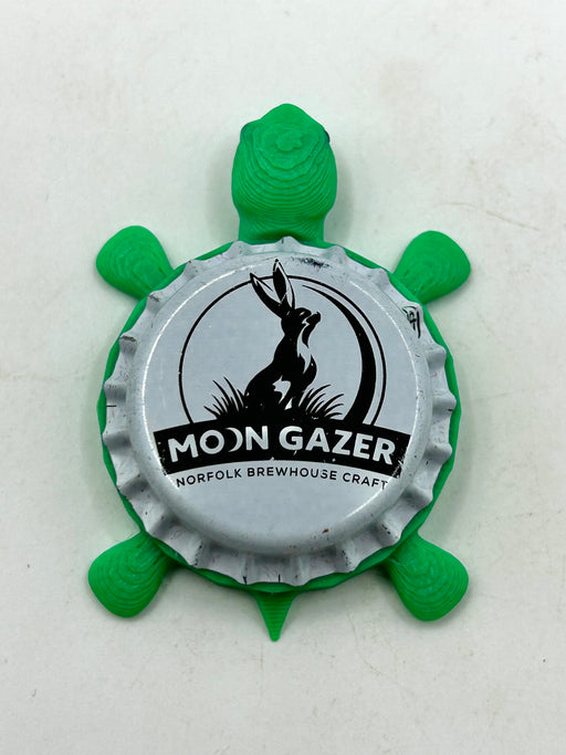 Moongazer Brewery (United Kingdom) - Bottle Cap Magnet Turtle (Copy) Shell Shocked Art