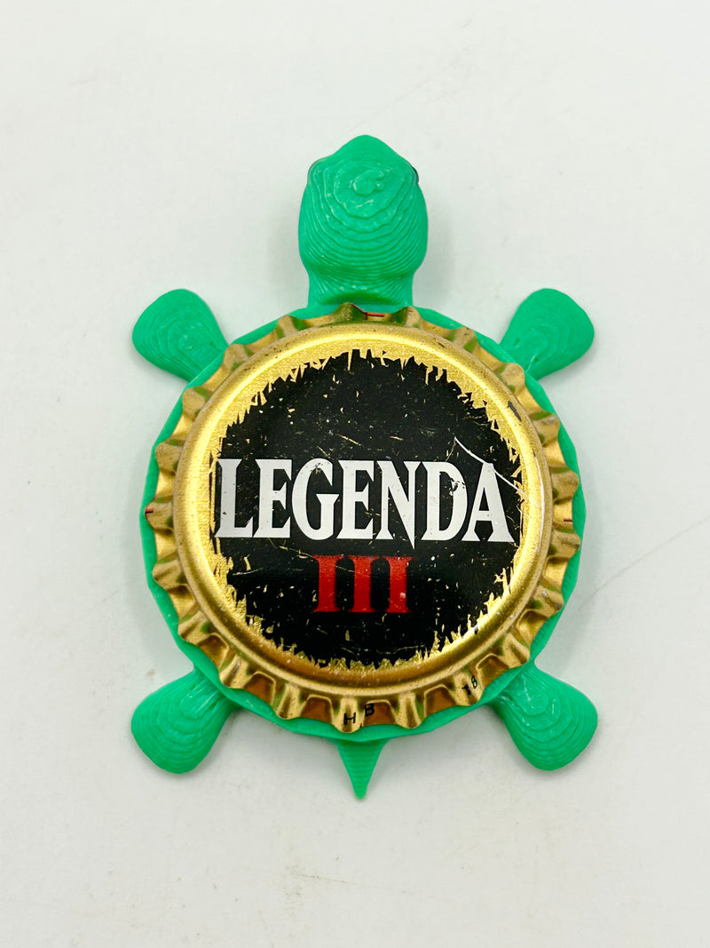 Legenda III - Bottle Cap Magnet Turtle Shell Shocked Art