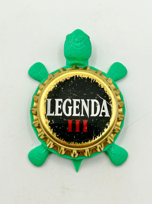 Legenda III - Bottle Cap Magnet Turtle Shell Shocked Art