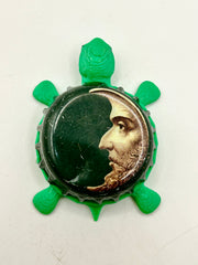 Straffe Hendrik (Belgium) - Bottle Cap Magnet Turtle Shell Shocked Art