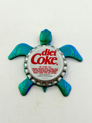 Diet Coke - Sea Turtle Bottle Cap Magnet Shell Shocked Art