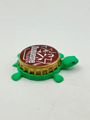 Duquesne Pilsener Beer - Bottle Cap Magnet Turtle Shell Shocked Art