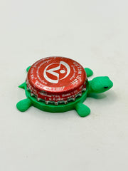 Vitamilk (Thailand) - Bottle Cap Magnet Turtle Shell Shocked Art