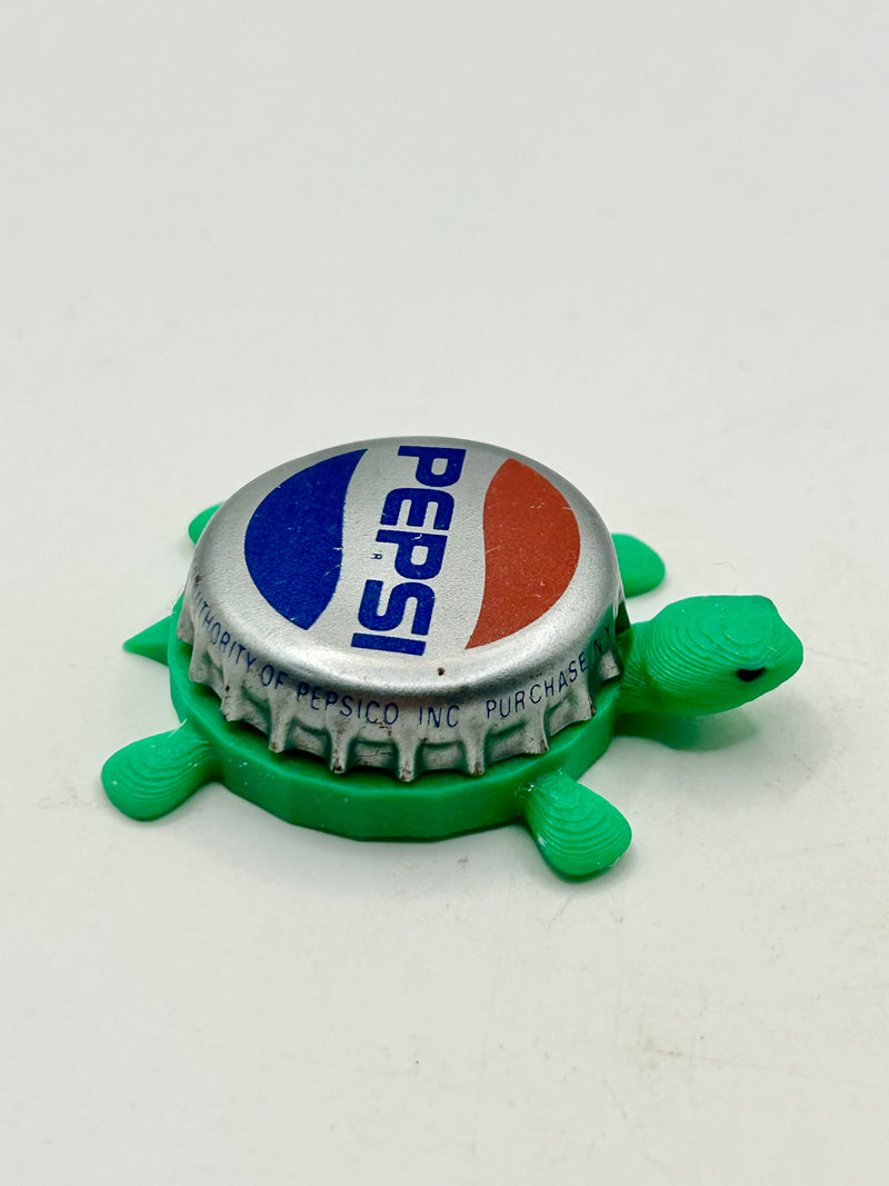 Pepsi (Silver) - Bottle Cap Magnet Turtle Shell Shocked Art