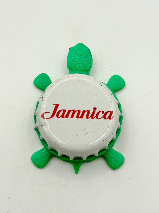 Jamnica Mineral Water - Bottle Cap Magnet Turtle Shell Shocked Art
