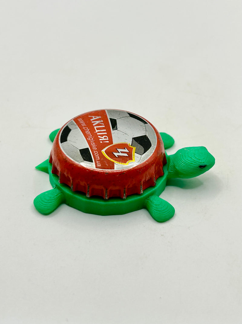 Soccer Abinbev EFES (Ukraine) - Bottle Cap Magnet Turtle Shell Shocked Art