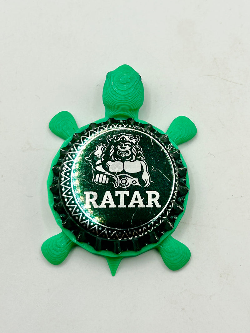 Radegast Ratar Beer (Czech Republic) - Bottle Cap Magnet Turtle (Copy) Shell Shocked Art