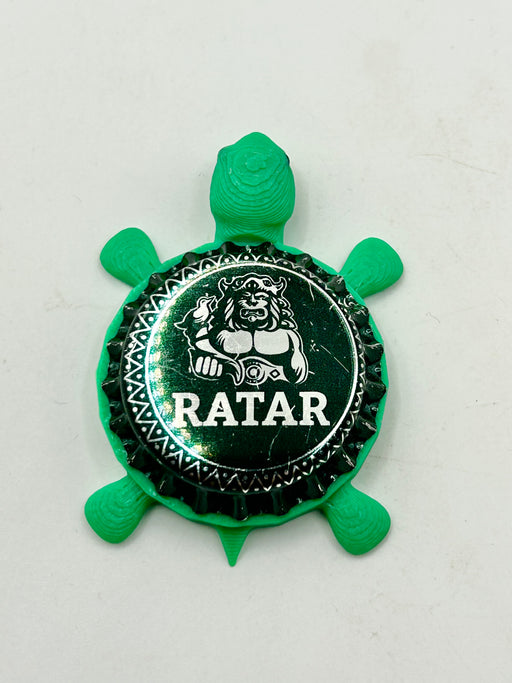 Radegast Ratar Beer (Czech Republic) - Bottle Cap Magnet Turtle (Copy) Shell Shocked Art