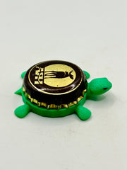 ARH Beer (Russia) - Bottle Cap Magnet Turtle Shell Shocked Art