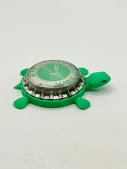 Tomahawk Ale - Bottle Cap Magnet Turtle Shell Shocked Art