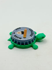 College Boy Brew - Bottle Cap Magnet Turtle Shell Shocked Art