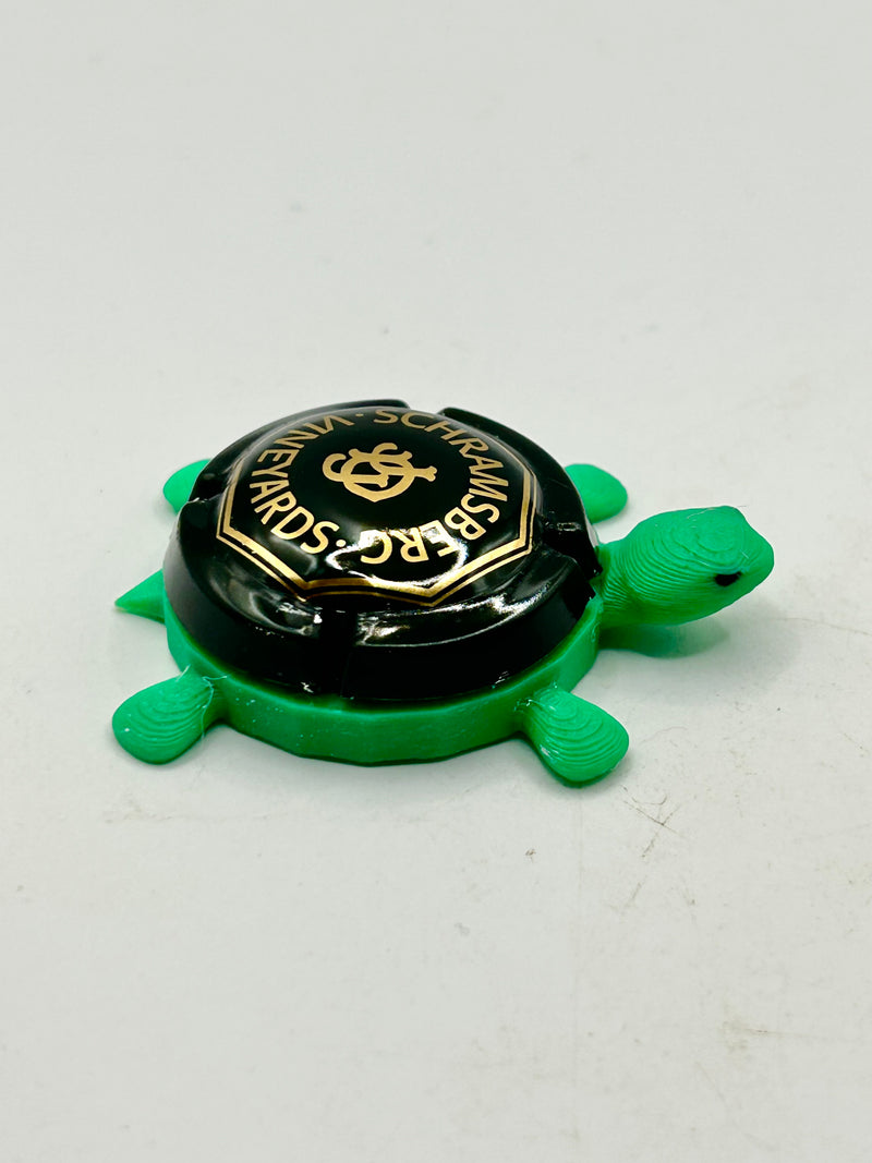 Schramsberg Vineyards (Black) - Bottle Cap Magnet Turtle Shell Shocked Art