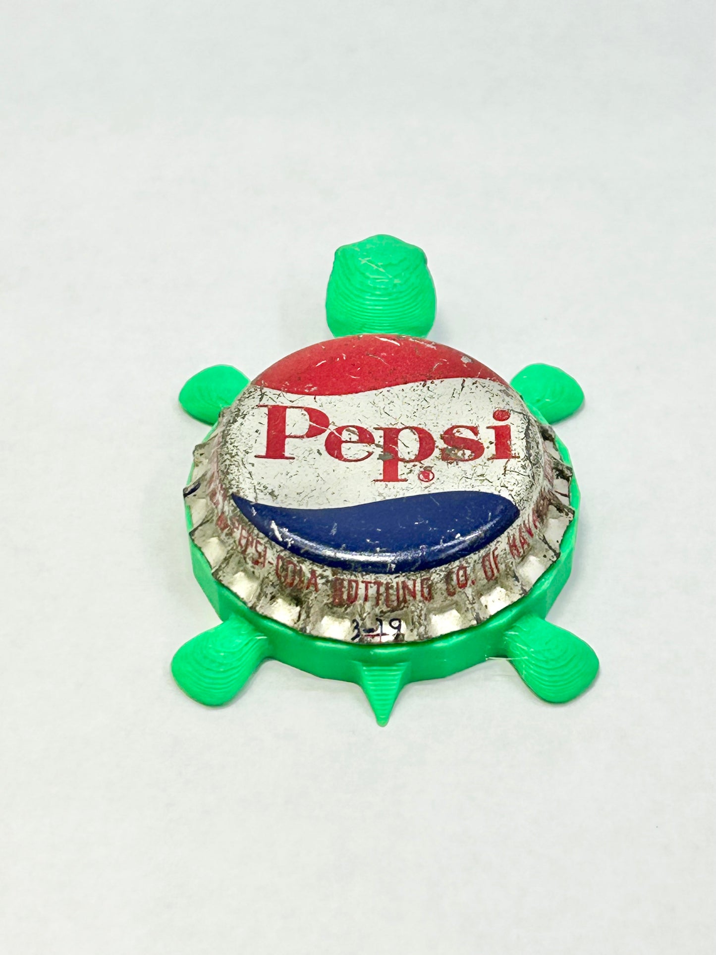 Pepsi (Vintage) - Bottle Cap Magnet Turtle