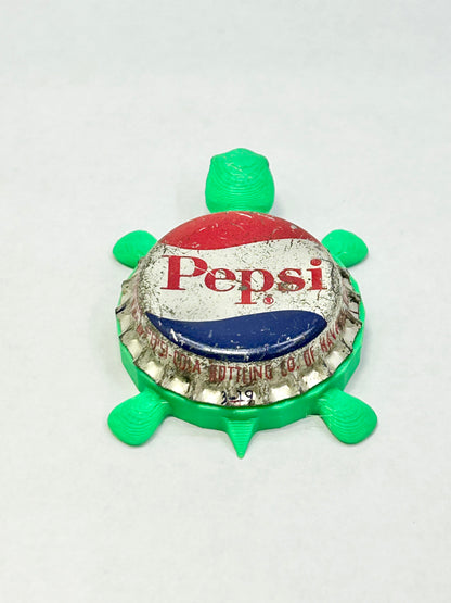 Pepsi (Vintage) - Bottle Cap Magnet Turtle Shell Shocked Art