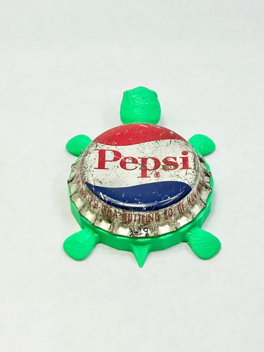 Pepsi (Vintage) - Bottle Cap Magnet Turtle