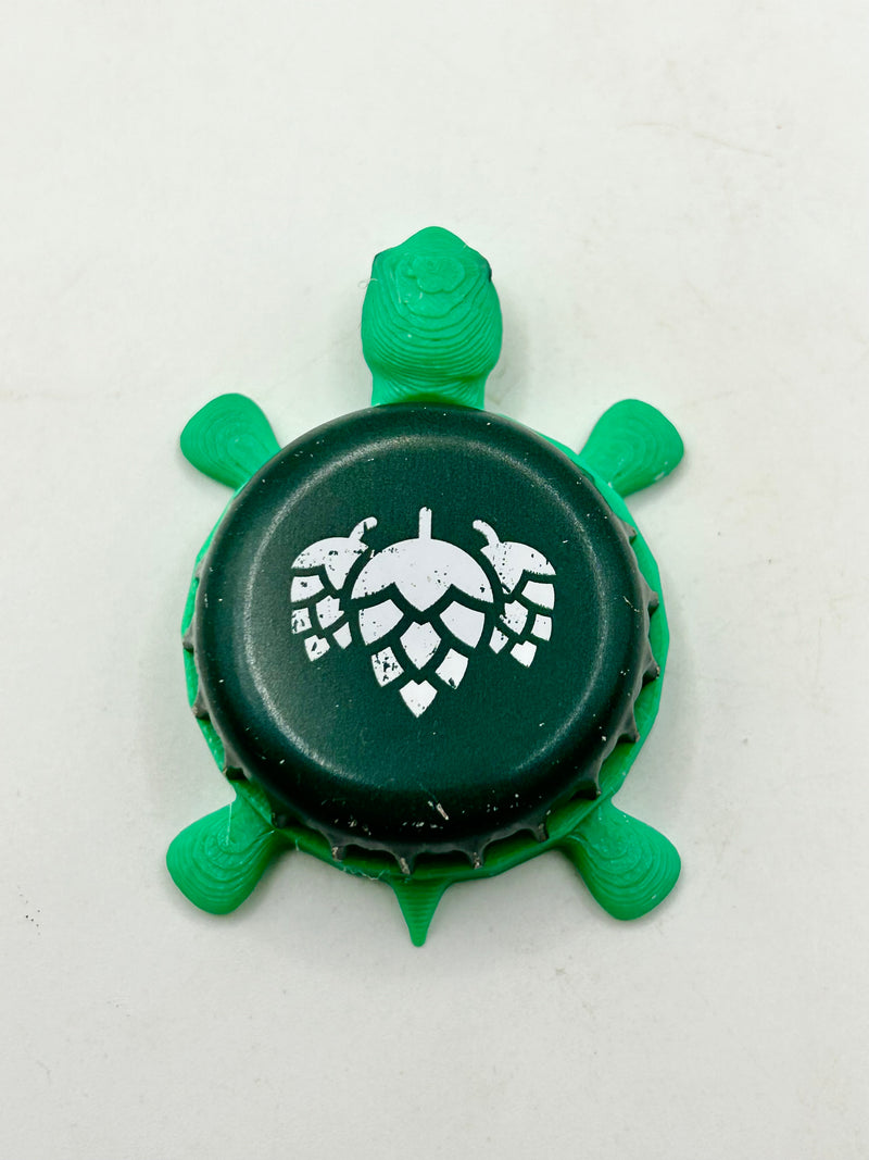 Karlsberg Brauerei - Bottle Cap Magnet Turtle Shell Shocked Art