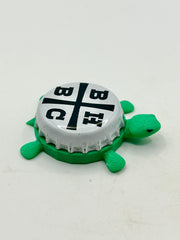 Barrelhouse Brewing - Bottle Cap Magnet Turtle Shell Shocked Art