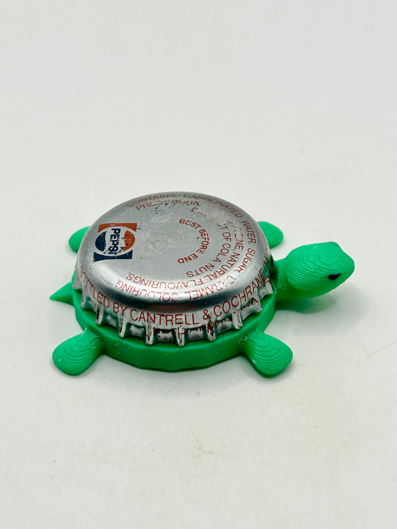 Pepsi (Silver, Small Logo) - Bottle Cap Magnet Turtle Shell Shocked Art