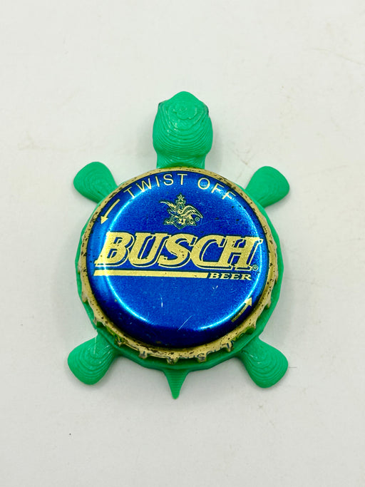 Busch Beer (Gold, Vintage Variation 3) - Bottle Cap Magnet Turtle (Copy) Shell Shocked Art