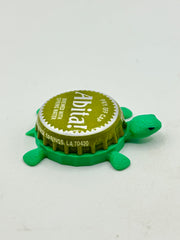 Abita Beer (Olive Cap) - Bottle Cap Magnet Turtle Shell Shocked Art