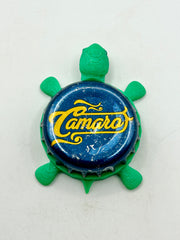 Camaro Cerveza (France) - Bottle Cap Magnet Turtle (Copy) Shell Shocked Art