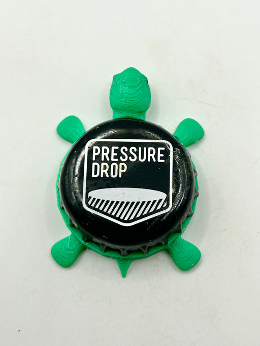 Pressure Drop Brewing - Bottle Cap Magnet Turtle Shell Shocked Art