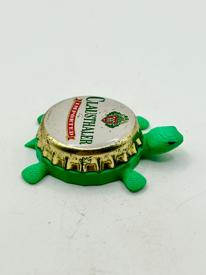 Clausthaler Imported - Bottle Cap Magnet Turtle (Copy) Shell Shocked Art