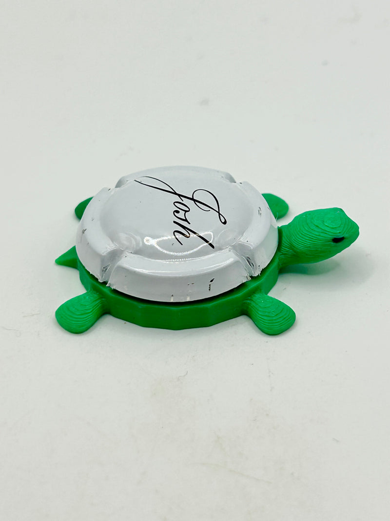 Josh Wine - Bottle Cap Magnet Turtle Shell Shocked Art