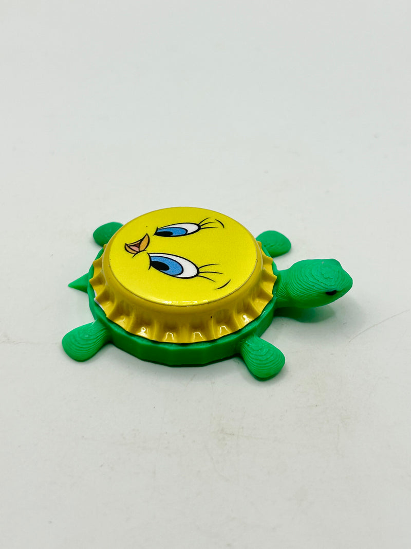 Tweety Bird, Looney Tunes - Bottle Cap Magnet Turtle (Copy) Shell Shocked Art