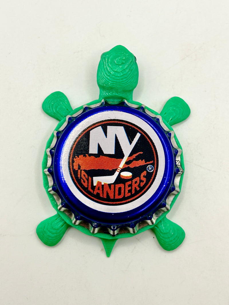 New York Islanders (Labatt Brewing) - Bottle Cap Magnet Turtle Shell Shocked Art