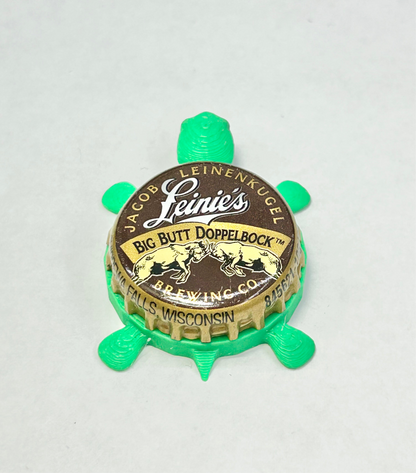 Leinenkugel's Big Butt Doppelbock - Bottle Cap Magnet Turtle Shell Shocked Art