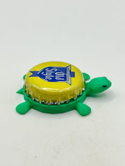 Heileman’s Brewing Old Style Beer (Yellow) - Bottle Cap Magnet Turtle Shell Shocked Art