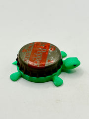 Dr Pepper Soda King Size (Vintage, Text Below) - Bottle Cap Magnet Turtle Shell Shocked Art
