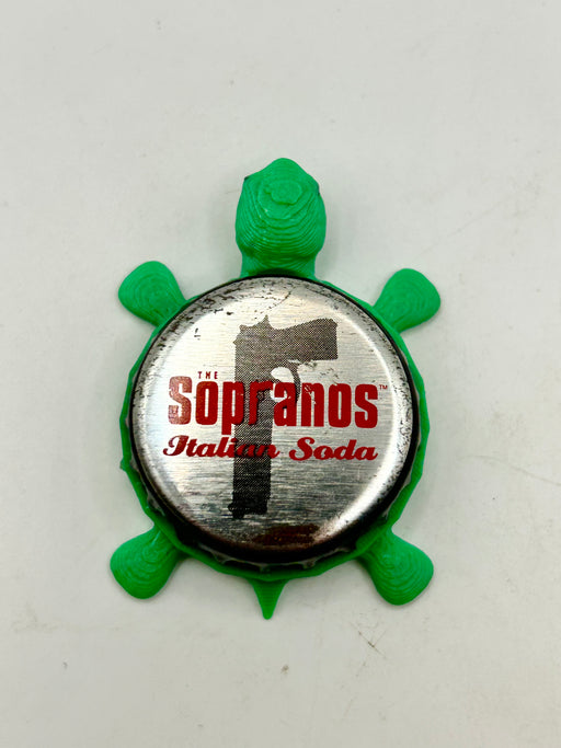 The Sopranos Italian Soda - Bottle Cap Magnet Turtle Shell Shocked Art