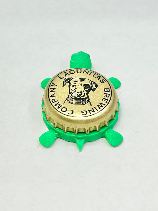 Lagunitas Brewing (Gold 1) - Bottle Cap Magnet Turtle