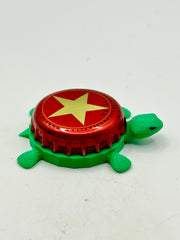 Estrella Damm Daura (Star) - Bottle Cap Magnet Turtle Shell Shocked Art