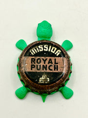 Mission Royal Punch (Vintage) - Bottle Cap Magnet Turtle Shell Shocked Art