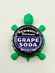 Peninsula Grape (Vintage) - Bottle Cap Magnet Turtle Shell Shocked Art